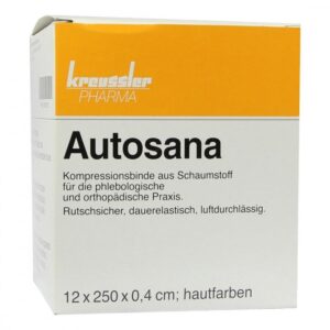 Autosana 12cmx2,5mx0,4cm hautfarben Binden