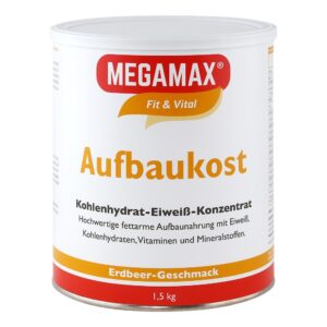 Megamax Aufbaukost Erdbeere Pulver