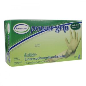 Forma-care Latex Power Grip Handschuhe Größe l