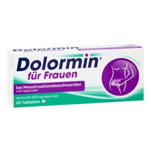 Dolormin für Frauen bei Regelschmerzen mit Naproxen