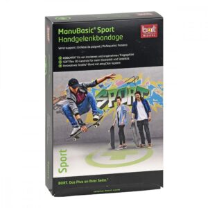 Bort Manubasic Sport Bandage links large schw/grün