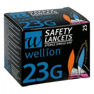 Wellion Safetylancets 23g Sicherheitseinmallanz.