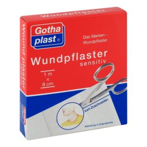 Gothaplast Wundpfl.sensitiv 8 cmx1 m geschnitten