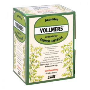 Vollmers präparierter grüner Hafertee Filterbeutel
