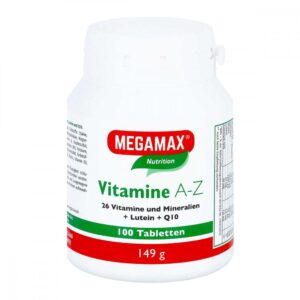 Megamax Vitamine A-z+q10+lutein Tabletten