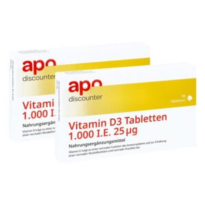 Vitamin D3 Tabletten 1000 I.e. 25 mcg von apodiscounter