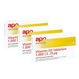 Vitamin D3 Tabletten 1000 I.e. 25 mcg von apodiscounter