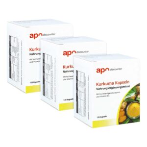 Kurkuma Kapseln mit Vitamin D3 von apodiscounter