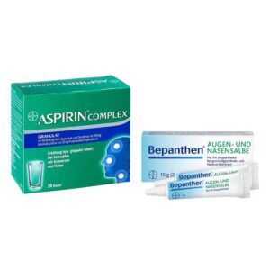 Erkältungs-Pflege-Set: Aspirin Complex + Bepanthen Augen- und Na