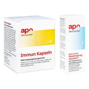 Immunsystem Sparset – Immun Kapseln + befeuchtendes Nasenspray