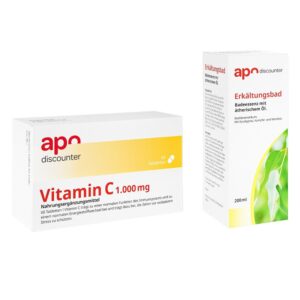 Schnupfen Sparset – Vitamin C + Erkältungsbad