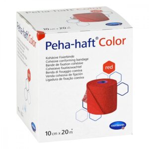 Peha Haft Color Fixierbinde latexf.10 cmx20 m rot