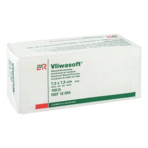 Vliwasoft Vlieskompressen 7,5×7,5 cm unsteril 6l.