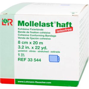 Mollelast Haft Binden Latexfrei 8 Cmx20 M Blau