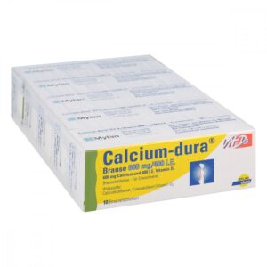 Calcium-dura Vit D3 Brause 600mg/400 internationale Einheiten