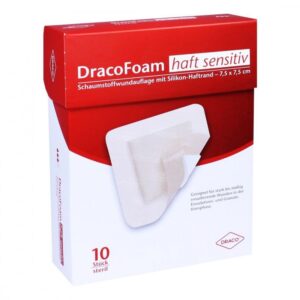 Dracofoam Haft sensitiv Schaumst.wund.7,5×7,5cm