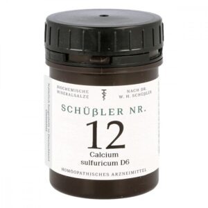 Schüssler Nummer 12 Calcium sulfuricum D6 Tabletten