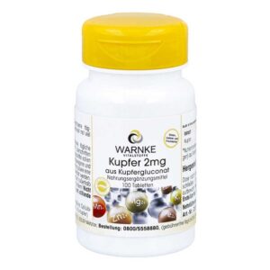 Kupfer 2 mg aus Kupfergluconat Tabletten