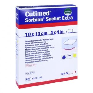 Sorbion Cutimed Sachet Extra Wundauflage 10×10 cm