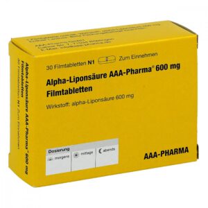 Alpha Liponsäure Aaa Pharma 600 mg Filmtabletten