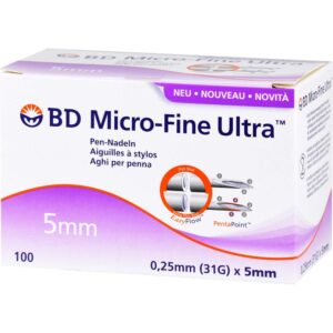 Bd Micro-fine Ultra Pen-nadeln 0,25×5 mm