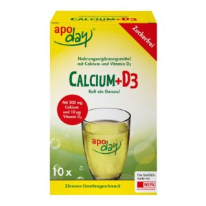 Apoday Calcium+d3 Zitrone-limette zuckerfrei Pulv.