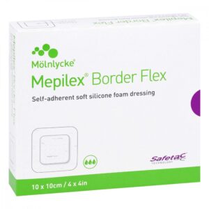 Mepilex Border Flex Schaumverb.haftend 10×10 cm