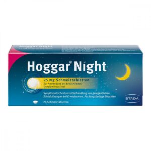 Hoggar Night 25 mg Doxylamin Schlaf-Schmelztabletten
