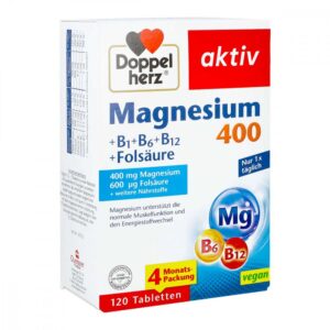 Doppelherz Magnesium 400 + B1 + B6 + B12 + Folsäure