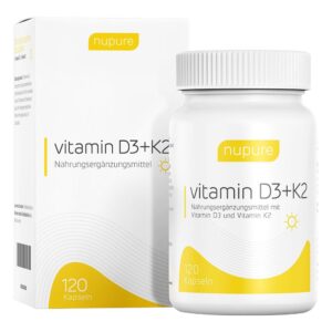 Nupure vitamin D3 + K2 Kapseln