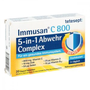 Tetesept Immusan C 800 5in1 Abwehr Complex Tabletten