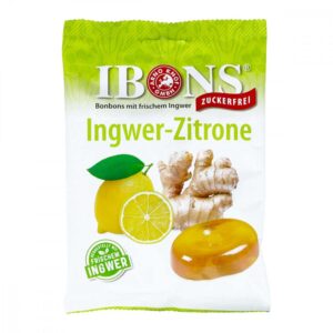 Ibons Ingwer Zitrone ohne Zucker Tüte Lutschbonbons