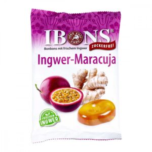 Ibons Ingwer Maracuja ohne Zucker Tüte Lutschbonbons