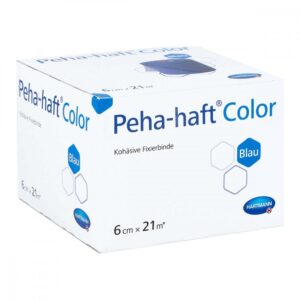 Peha-haft Color Fixierbinde latexfrei 6 Cmx21 M Blau