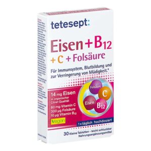 Tetesept Eisen+b12+c+folsäure Filmtabletten