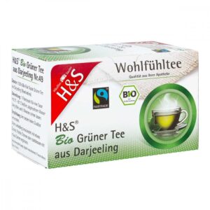 H&S Bio Grüner Tee aus Darjeeling Filterbeutel