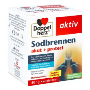 Doppelherz Sodbrennen Akut+protect Kautabletten