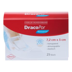 Dracopor waterproof Wundverband steril 5×7,2cm