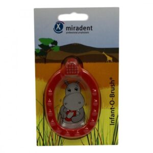 Miradent Kinder-lernzahnbürste Infant-o-brush rot