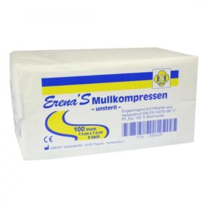 Erena Unsteril Mullkompr.7,5×7,5 cm 8fach