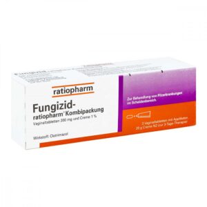 Fungizid-ratiopharm 3 Vag.-tbl.+ 20g Creme