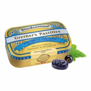 Grethers Blackcurrant Gold zuckerhaltig Pastillen Dose