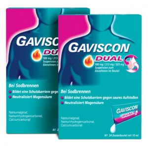 GAVISCON Dual 500 mg, 213 mg, 325 mg Suspension Dosierbeutel