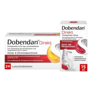 DobendanÂ®Direkt Set gegen starke Halsschmerzen