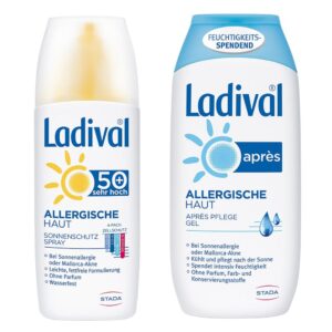 Ladival Sonnenschutzspray LSF 50 und Apres Gel