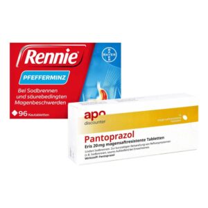 Rennie Pfefferminz gegen Sodbrennen Kautabletten + Pantoprazol E