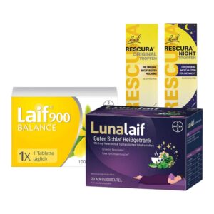 Laif 900 Balance + Bachblüten Original Rescura Night Tropfen + B