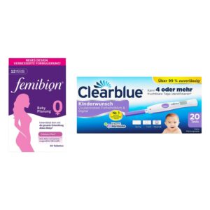 Femibion 0 Babyplanung 84 stk + Clearblue Ovulationstest fortsch