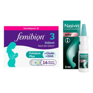 Femibion 3 Stillzeit Kombipackung 2×112 stk + Nasivin Dosiertrop