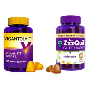 Vigantolvit 2000 i.E. Vitamin D3 60 stk + Wick Zzzquil Gute Nach